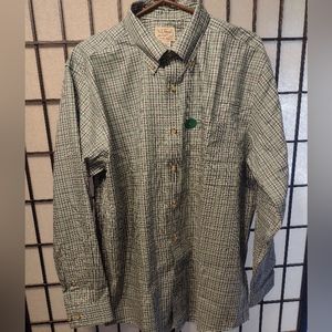 LL Bean NWT Wrinkle-Free Twill Sport Shirt, Large